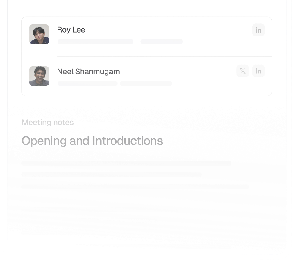 Beautiful meeting notes